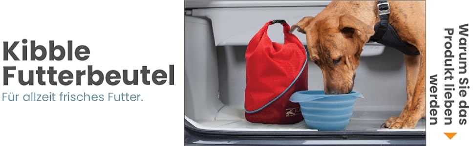 Kurgo Futterbeutel для собак, сумка для корму, сумка для тренувань - блакитна, 118 г