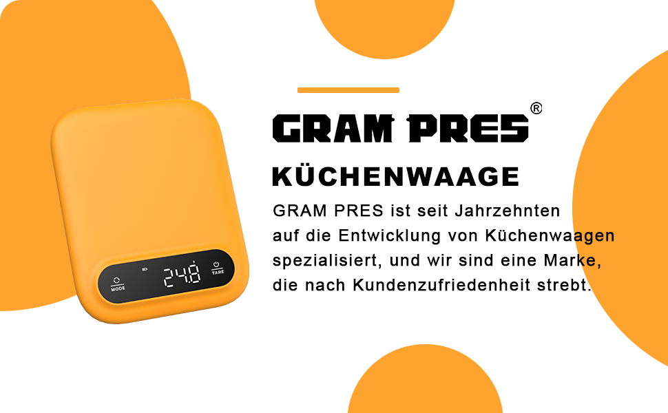 Цифрова кухонна вага GRAM PRES Digitale 11lb/0.01oz - для приготування, випічки та контролю ваги