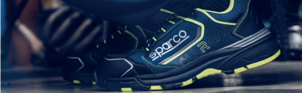 Спеціалізоване взуття Sparco Allroad Okayama ESD S3S SR FO HRO - металовільні захисні черевики з композитною захисною шапочкою, водонепроникним верхом, антиковзкою та термостійкою підошвою, 42 EU