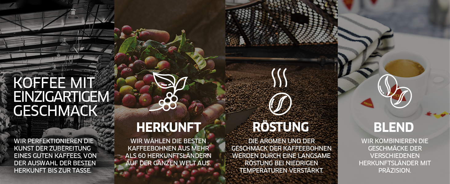 Кава в зернах Delta Cafés Gold Arabica, інтенсивність 12, аромат меду та стиглих фруктів, 1 кг (набір 2 упаковки)