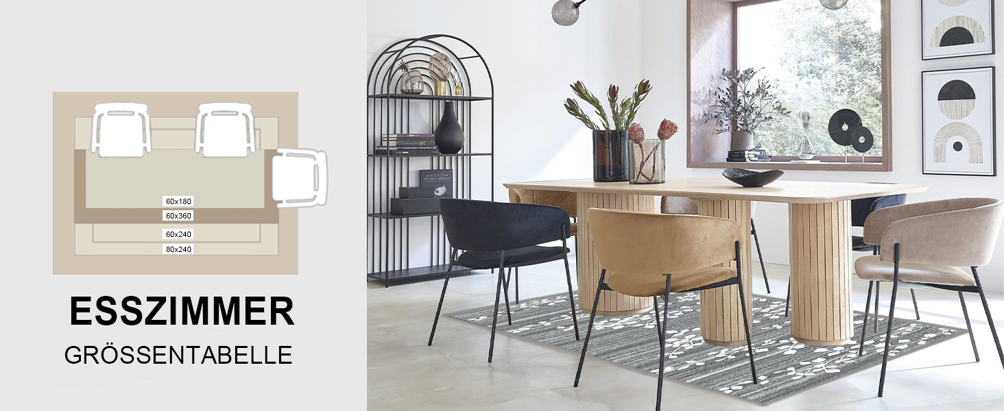 Килимок для підлоги, коридору, кухні - антиковзаючий, миючий, 60x90 см, сірий/блакитний