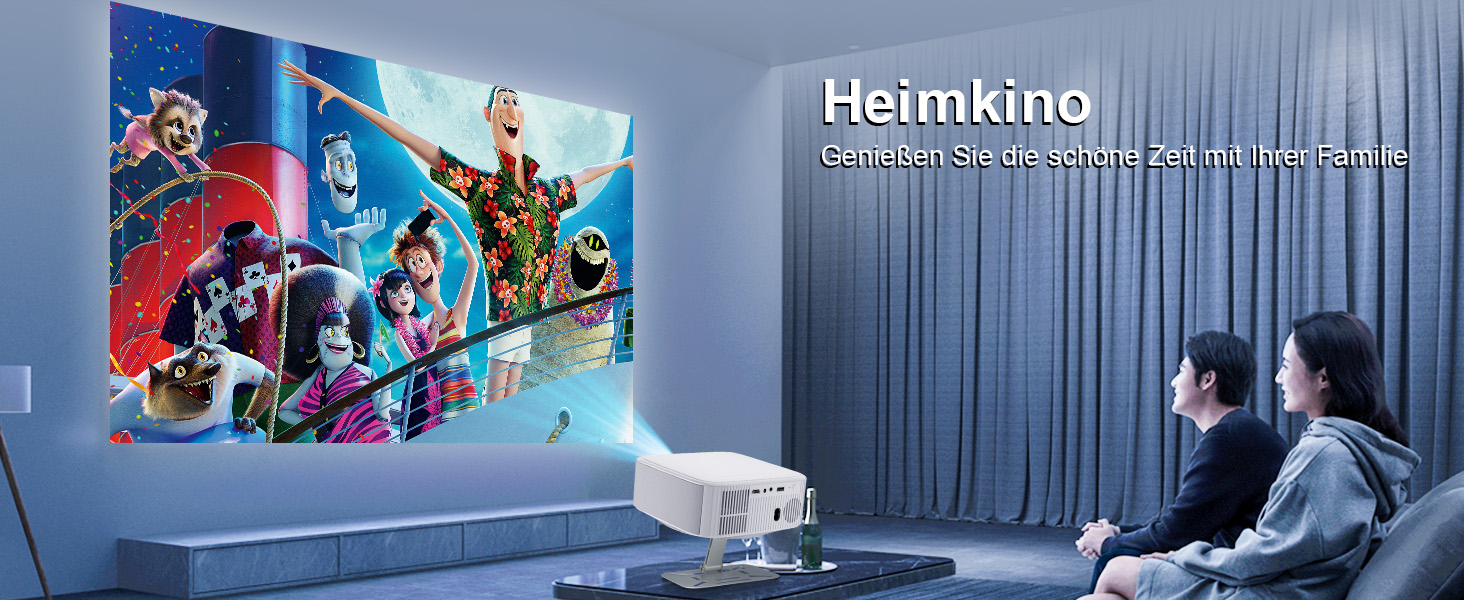 Проектор Salange P92Max ST: 4K, Android 13, WiFi, Bluetooth 5.2, Netflix, YouTube, Prime Video, Автофокус, Корекція траєкторії зображення