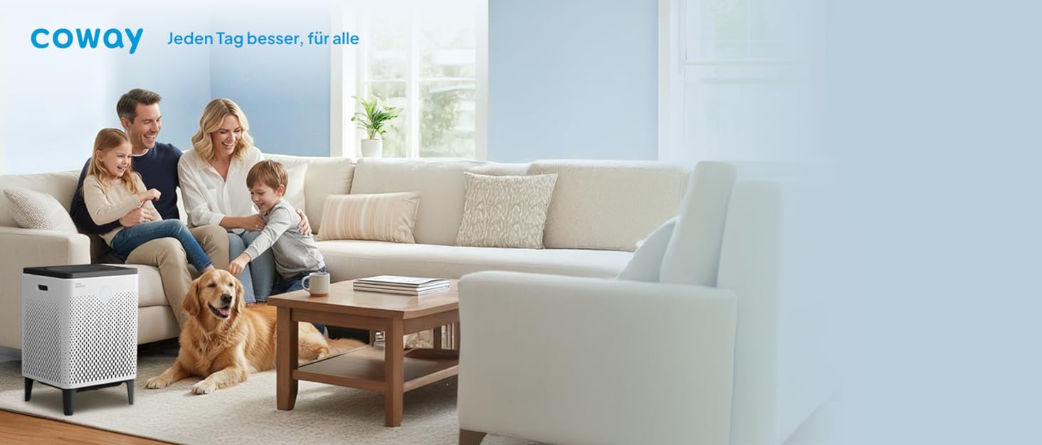 Повітряний очисник COWAY AIRMEGA 150: GreenHEPA™, ECARF, для кімнат до 73 м², білий