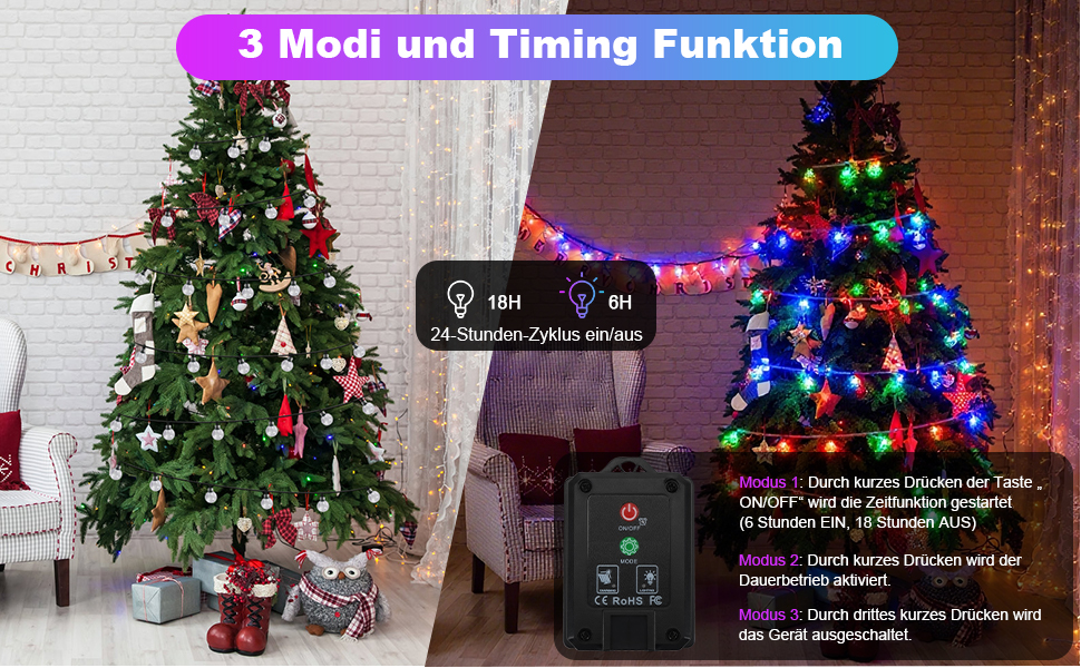 Сонячна гірлянда для вулиці, 60 LED, 13.2м, 8 режимів, IP65, тепле світло. Декорація для балкона, тераси, саду, ялинки.