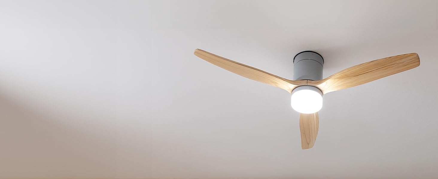 Вентилятор стельовий Cecotec EnergySilence Aero 5600 Classic Gold & DarkWood з підсвіткою та пультом ДК, 40 Вт, 3 лопаті, LED, таймер, 6 швидкостей, режим зима/літо