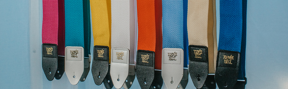 Гітарний ремінь Ernie Ball Polypropylene, Білий, Стандартний