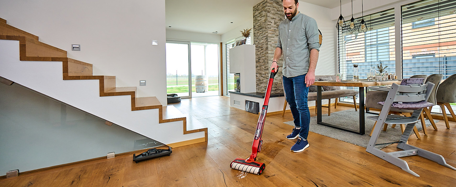 Einhell CLEANEXXO Power X-Change: Акумуляторний прибиральник для твердих поверхонь (18 В, 290 мм щітка, BOOST, самоочищення, регулювання подачі води)