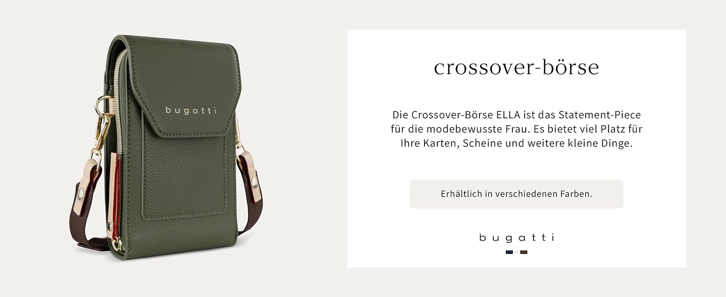 Сумка Bugatti Ella Classic чорна для жінок з екошкіри через плече та з ручками