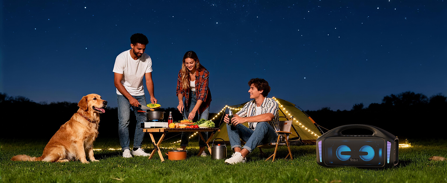 Tribit StormBox Blast – Портативна Bluetooth колонка 140 Вт, XBass, IPX7, 30 год, LED, для вечірок, пляжу, кемпінгу