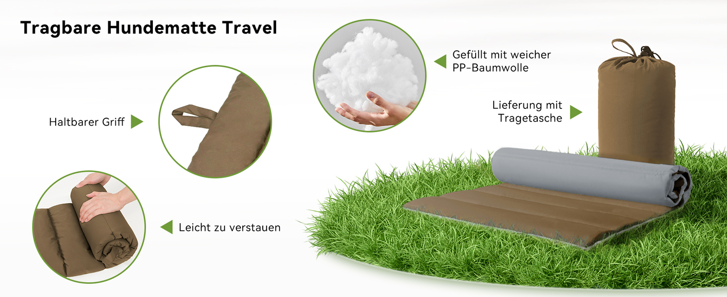 Водонепроникний килимок для собак Western Home: зручний, портативний, 110x68 см (колір: коричневий)