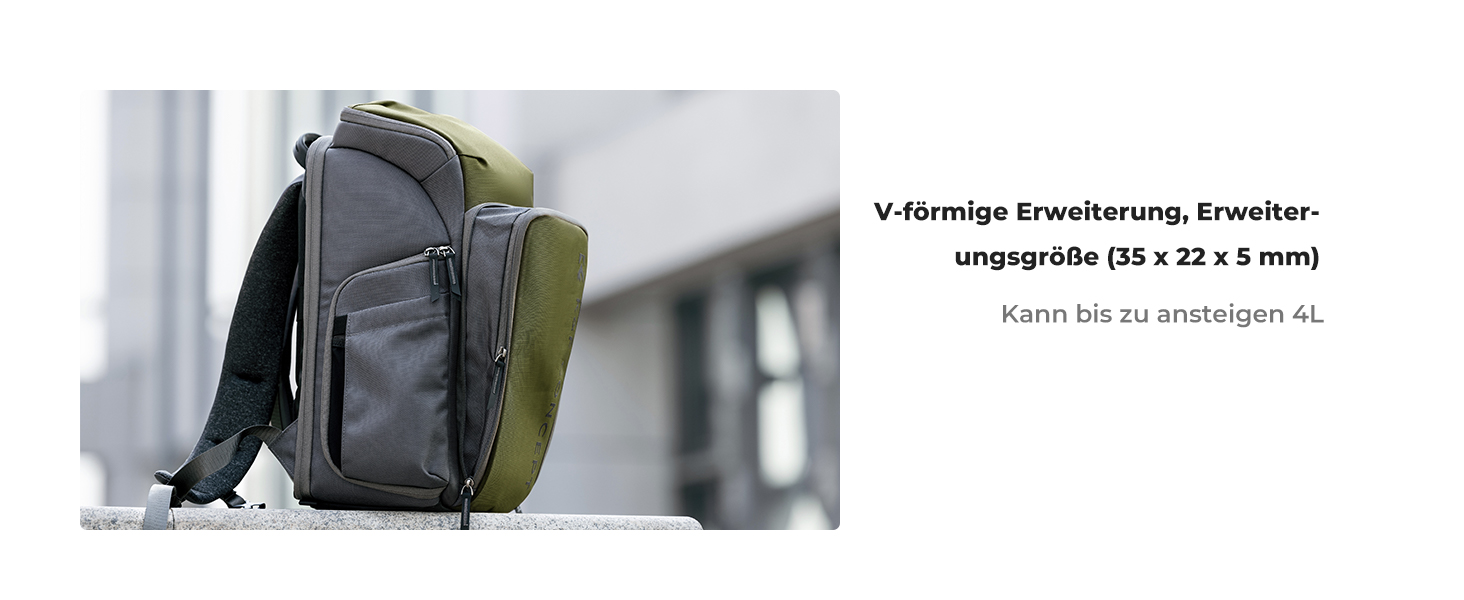 Рюкзак для фотокамери K&F Concept Alpha, 25L, чорний, з відділенням для 16-дюймового ноутбука, сумісний з Canon/Nikon/Sony/DJI Mavic