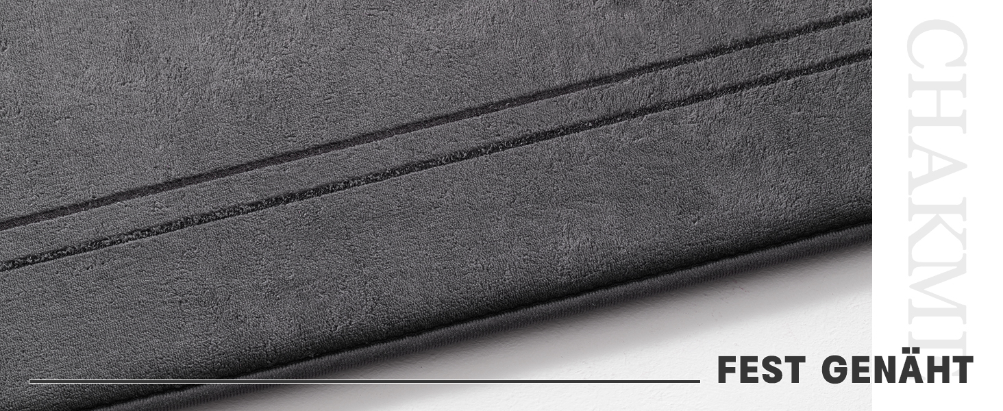 Килимок для ванної кімнати антиковзаючий, м'який, сірий, 43x61 см