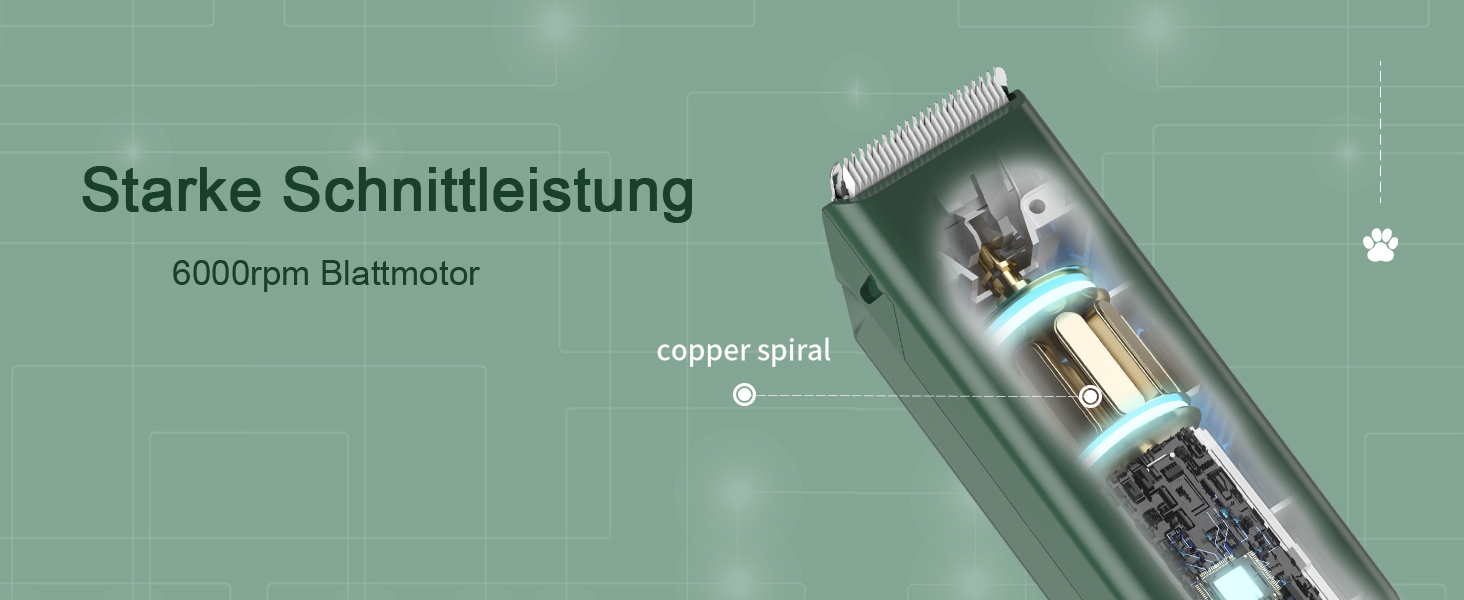 Машинка для стрижки собак та котів ENSSU, бездротова, акумуляторна, професійний набір для грумінгу, зелений