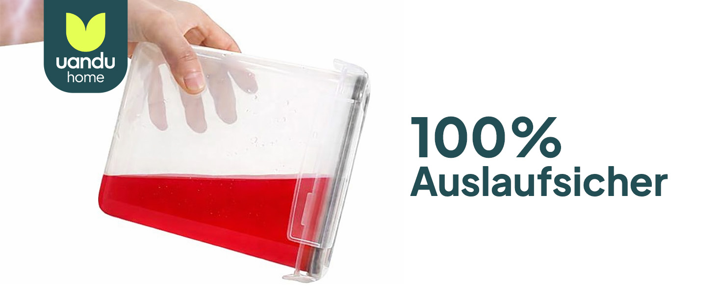 Набір контейнерів для зберігання Uandu з кришкою, 24 шт. BPA Free, для кухні: мюслі, борошно, цукор, з ручкою та етикеткою чорного кольору