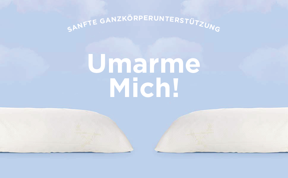 Преміальна подушка для сну на боці з наповнювачем Memory Foam – довга ортопедична подушка для тіла та годування, м'який дихаючий чохол, велика, біла