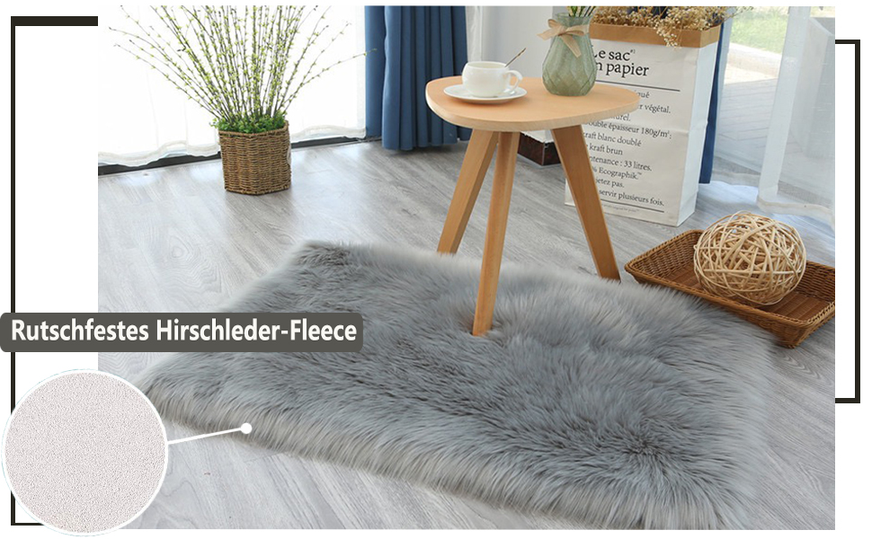 HARESLE Longhair Shaggy Washable Rug, Soft Area Rug Bedroom Faux Fur Rug (Pink/160x230cm) 160 x 230 cm (Rectangular) Pink