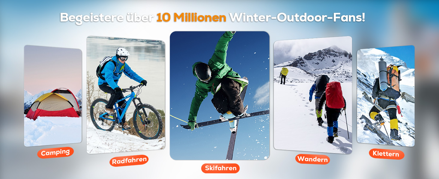 Електричні гріючі шкарпетки для жінок та чоловіків, USB, 4 режими температури, керування через додаток, для активного відпочинку (походи, катання на лижах, кемпінг, риболовля), XL