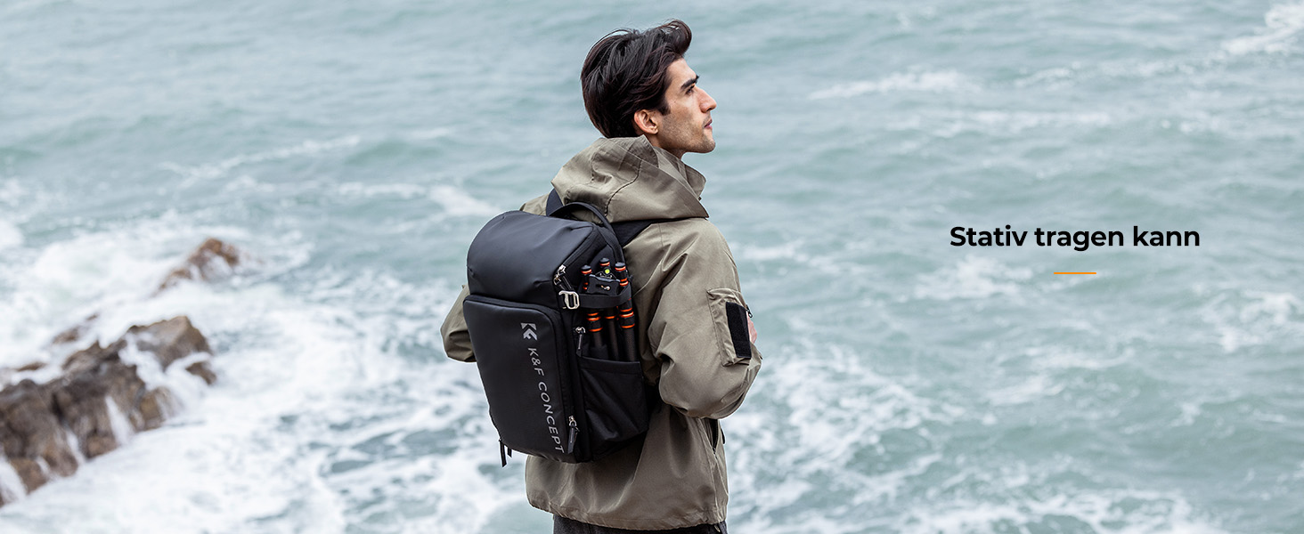 Рюкзак для фототехніки K&F Concept Alpha 25L, чорний: для фотографів, з відділенням для 16-дюймового ноутбука, сумісний з дронами DJI Mavic