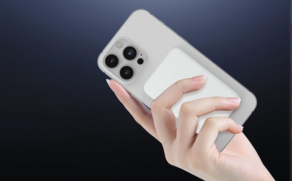 Магнітний бездротовий Power Bank 10000mAh 20W з швидкою зарядкою для iPhone 17/16/15/14/13/12 Pro Max, зовнішній акумулятор (XX-Large)