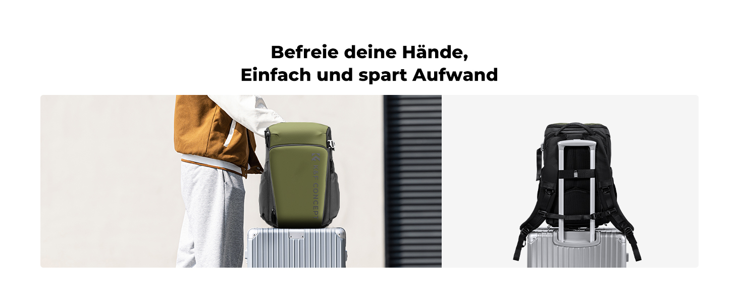 Рюкзак для фотокамери K&F Concept Alpha, 25L, чорний, з відділенням для 16-дюймового ноутбука, сумісний з Canon/Nikon/Sony/DJI Mavic