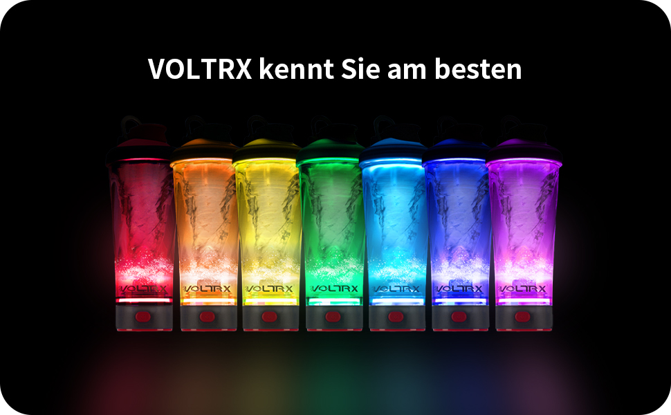 VOLTRX Преміум Електричний шейкер для протеїну з Tritan (BPA-free) - портативний блендер для коктейлів, фітнесу та спорту, 700 мл (Темно-жовтий)
