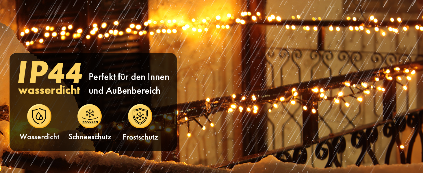 Ланцюжок прикрас MAGGIFT 20м 200 LED з вилкою/пультом/таймером/диммуванням, вологостійкий, тепле біле світло, для прикраси ялинки та декору, зовнішнє використання