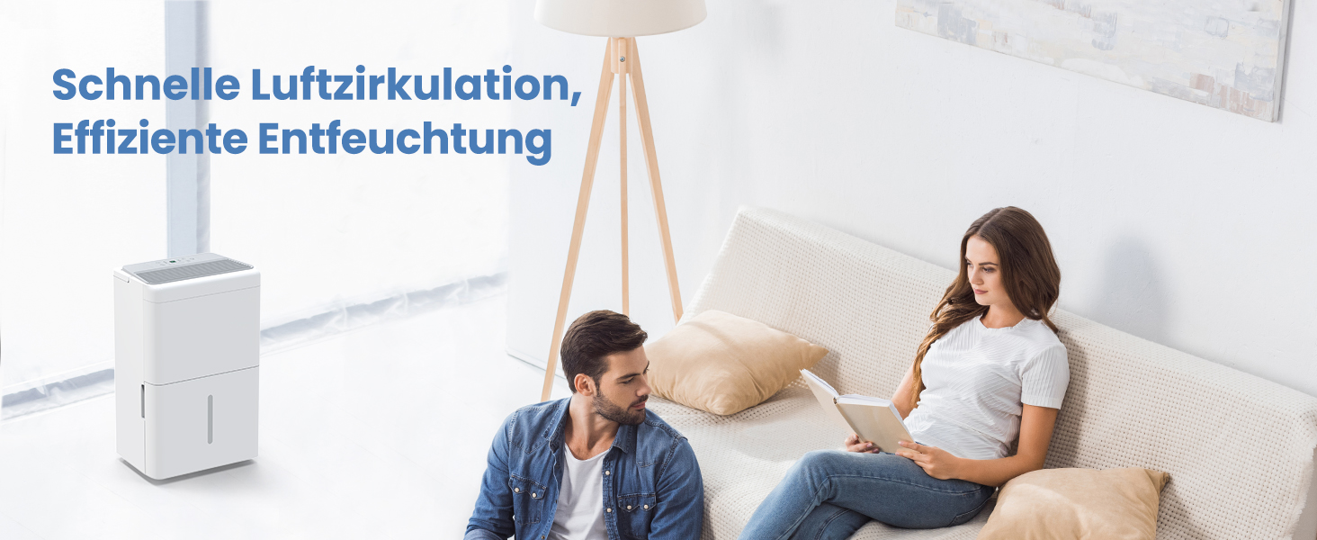 Електричний осушувач повітря Newentor 25L - для підвалу, дому, 215 м³/80 м², з таймером, фільтром, 10 років гарантії