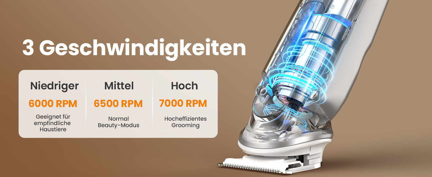 Schermaschine для собак та котів oneisall 4-в-1: стрижка, триммінг, шліфування кігтів. 2000mAh, IPX7, до 7000RPM