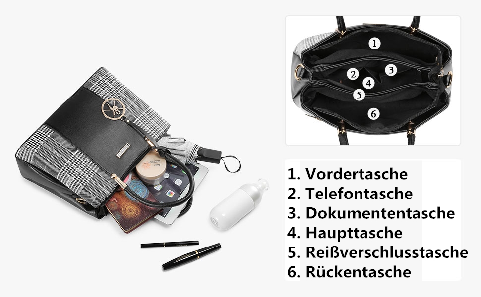 Жіноча сумка-шопер VINBAGGE з PU шкіри, чорна. Сумка через плече для офісу та на кожен день