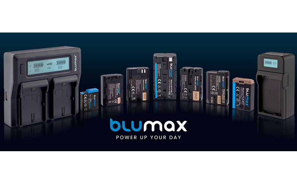 Зарядний пристрій Blumax Slim Dual для акумуляторів Sony NP-FZ100 – сумісний з Sony Alpha 6600 6700 A7 III 7RM3 / Alpha 9 III 9III 9S / A9 A9III A9S