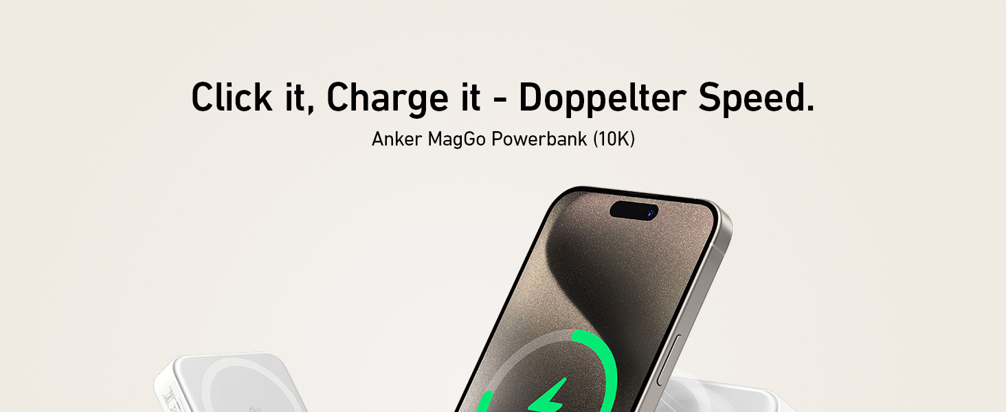 Powerbank Anker MagGo: 10000mAh, Qi2, 15W, MagSafe, USB-C, з дисплеєм та підставкою