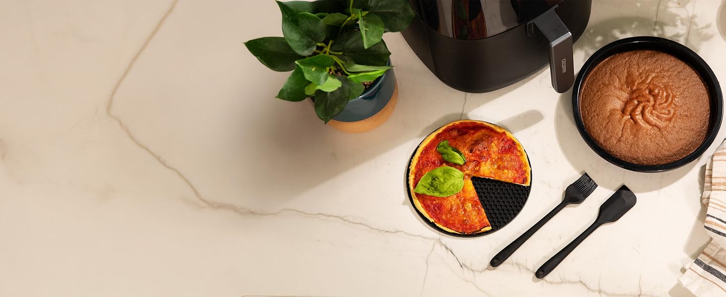Фритюрниця без олії Cecotec Cecofry Bombastik 6000 Full, 6 л, 1700 Вт, PerfectCook, 12 режимів, чорний | з аксесуарами