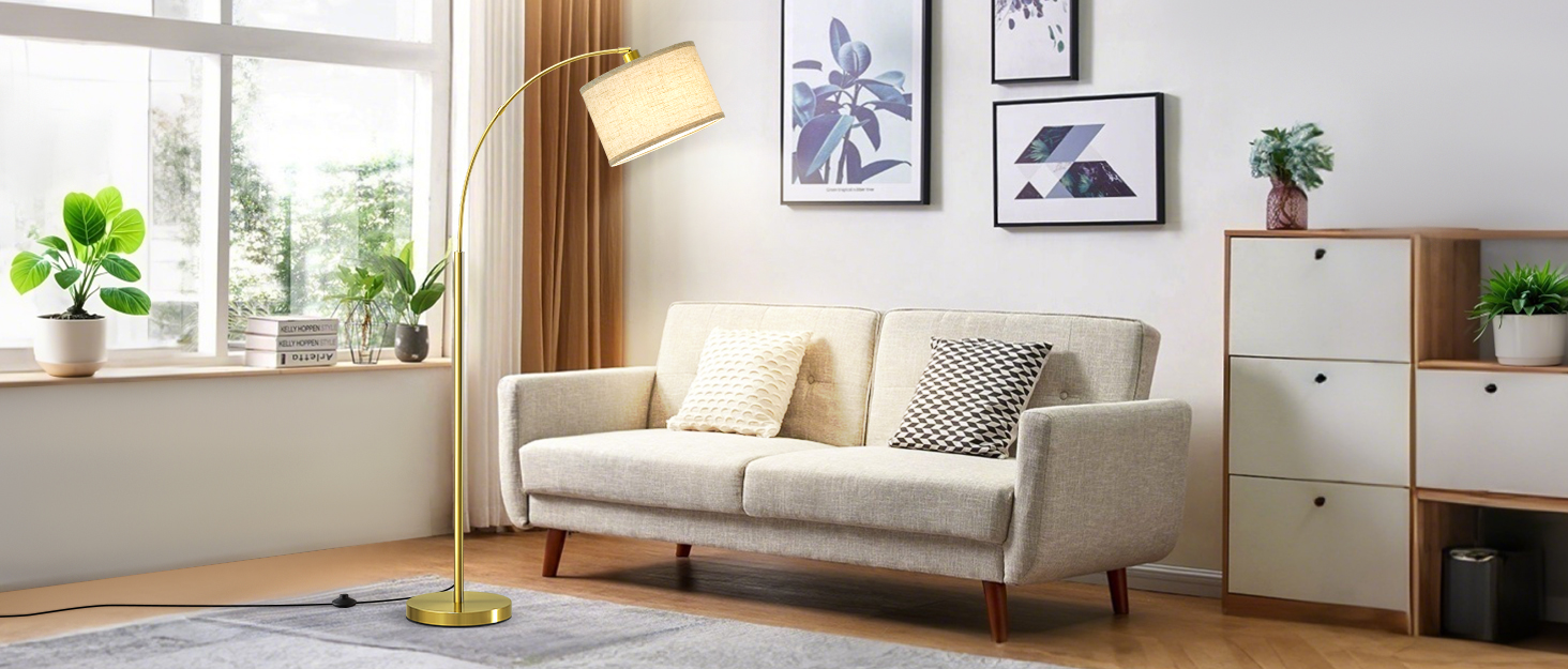 Стійка лампа GyroVu для вітальні, 65” висота, лампа для спальні з паперовим абажуром, 3 колірні температури, срібна (з лампочкою)