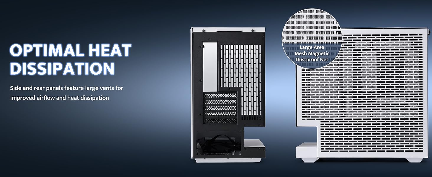 darkFlash FLOATRON F1(2025) - Корпус для ПК Micro-ATX з ефектом левітації, підтримка 360mm AIO, Typ-C, без RGB підсвітки