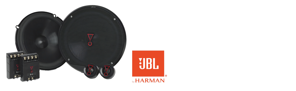 JBL Stage3 607C 2-смугова автомобільна аудіосистема 250 Вт, компонентна акустика JBL Pro Sound, набір динаміків з 16 см мідбасами та твітерами для авто