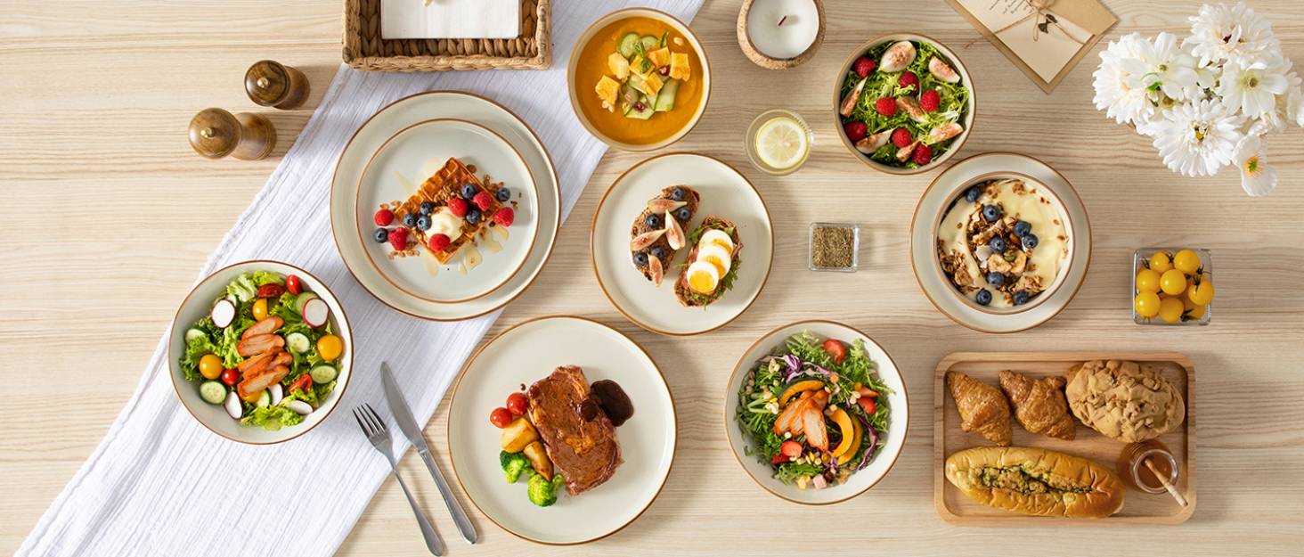 Набір посуду на 6 осіб Vancasso RENO 24 шт. з каменю, сучасний сервіз: обідні, супові, десертні тарілки, миски. Можна мити в посудомийній машині та використовувати в мікрохвильовці, сірий колір.