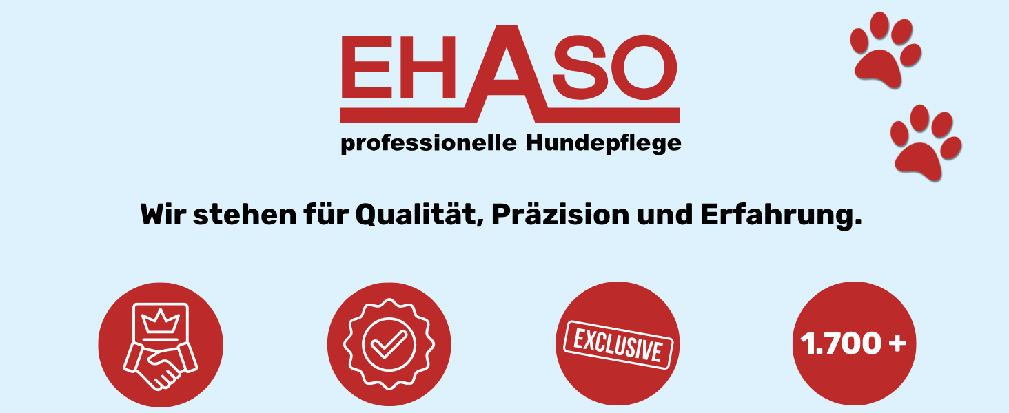 Ножиці для грумінгу собак EHASO Premium, 10 см, з круглою кінцівкою | Професійні ножиці для собак, точні та зручні | Підходять для всіх порід