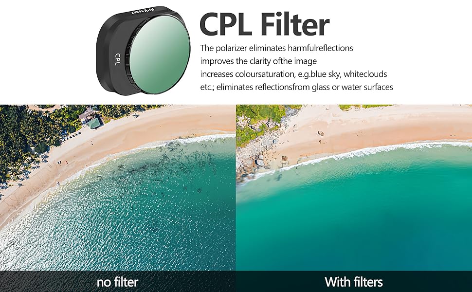 Набір ND фільтрів для DJI Mini 4 Pro | FPVtosky Mini 4 Pro | CPL, ND16, ND32, ND64, ND128, ND256