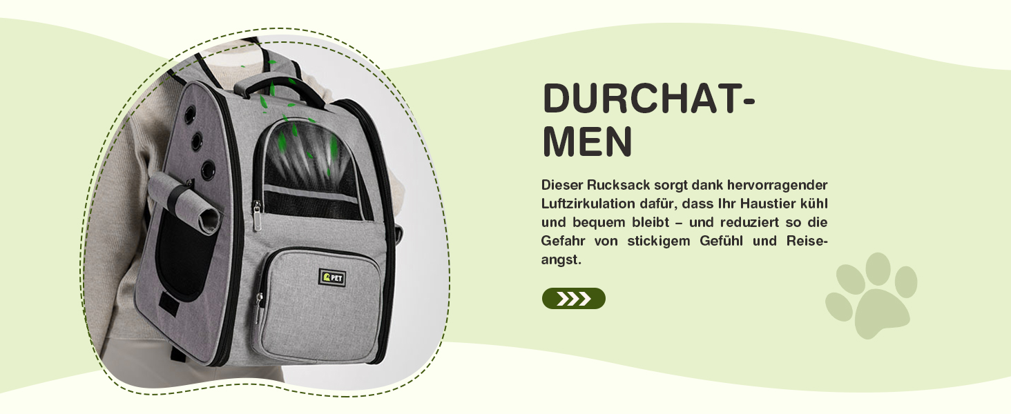 Рюкзак для собак та котів ALLSOPETS - дихаючий, складний, з фіксатором, для подорожей та прогулянок (темно-сірий)