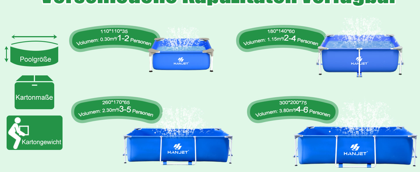 Басейн сталевий каркасний 110x110x35 см, блакитний - для саду та відпочинку