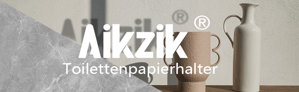 Тримач для туалетного паперу Aikzik, настінний без свердління, зі сталевим кронштейном та клейкими гаками, білий комплект для ванної кімнати