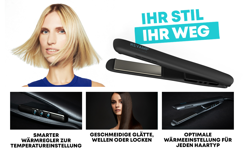 Professional Ceramic Hair Straightener & Curling Iron - 80-235°C with LCD Display, Ionic Plates, Infrared Technology, 3m Cord, & Hair Care Oils