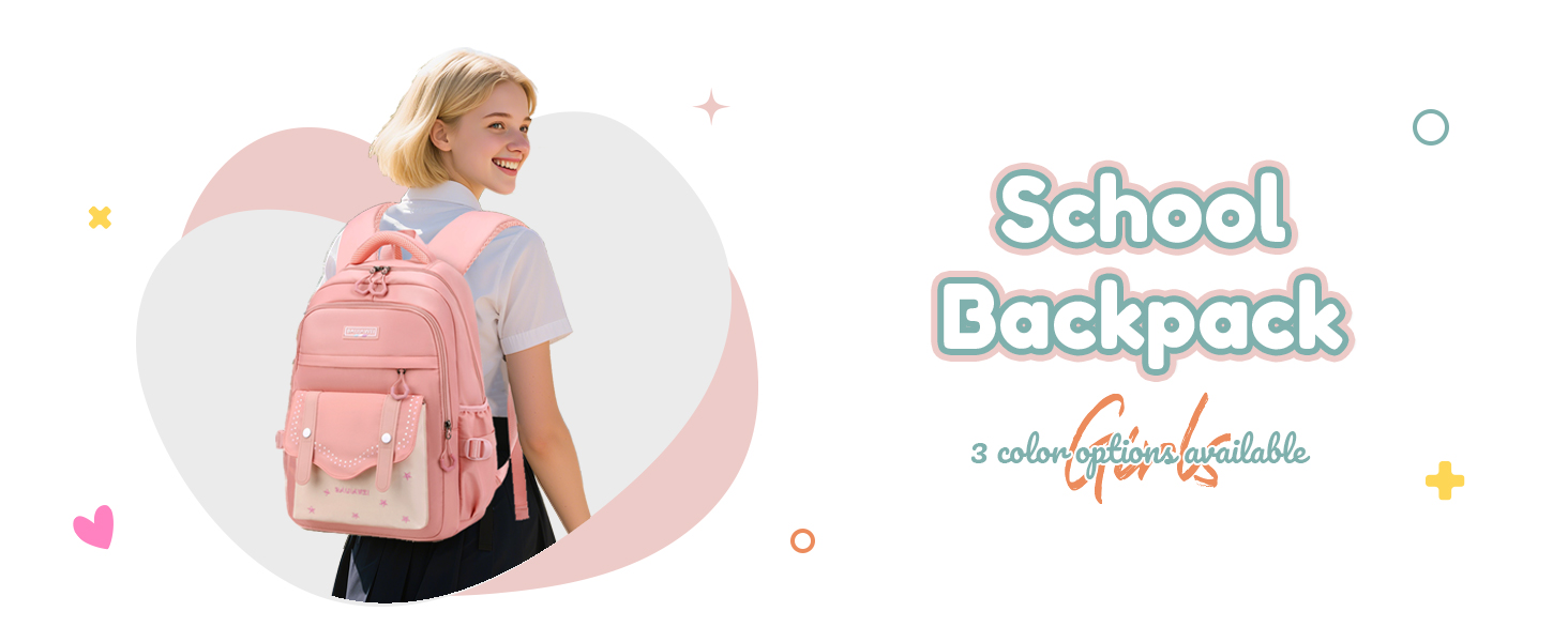 Шкільний рюкзак для дівчаток-підлітків, 2025, великий, для гімназії, старшої школи, 30L, фіолетовий