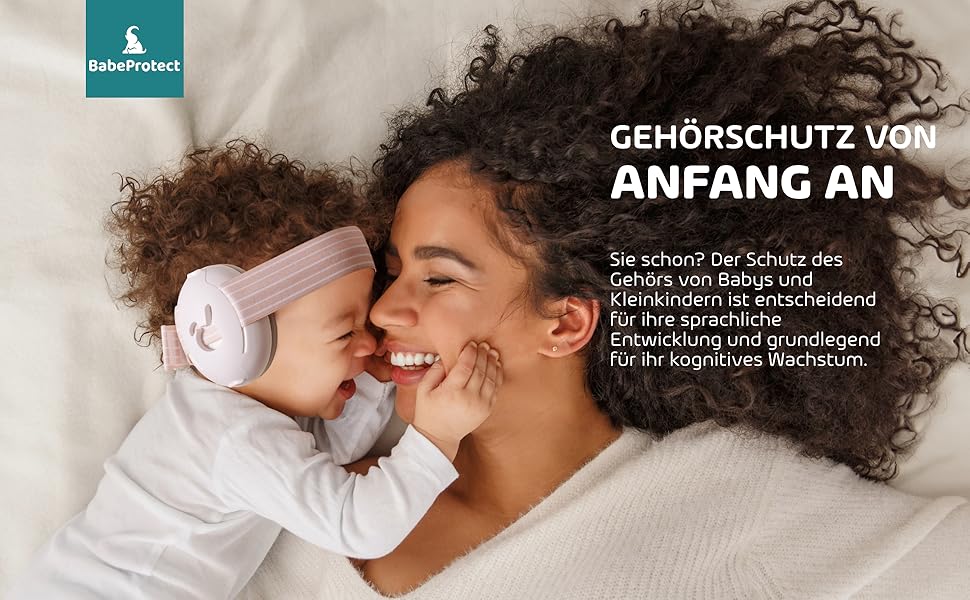 Навушники для захисту від шуму для дітей та немовлят 2-в-1 - комфортні навушники для сну, подорожей та заходів (до 4 років) - бежевий