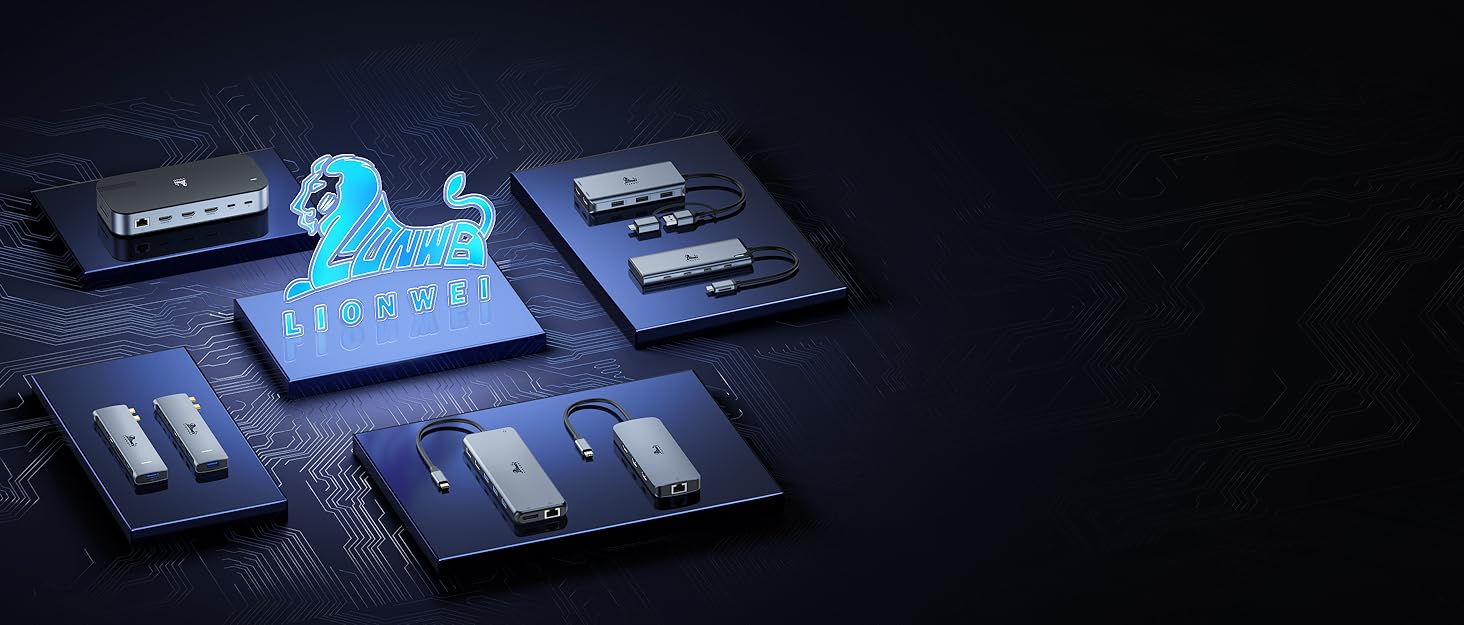 Док-станція USB-C для ноутбука з підтримкою 2 моніторів, 8 в 1: HDMI, DisplayPort, Ethernet, PD 100W, USB 3.0, сумісна з Dell, HP