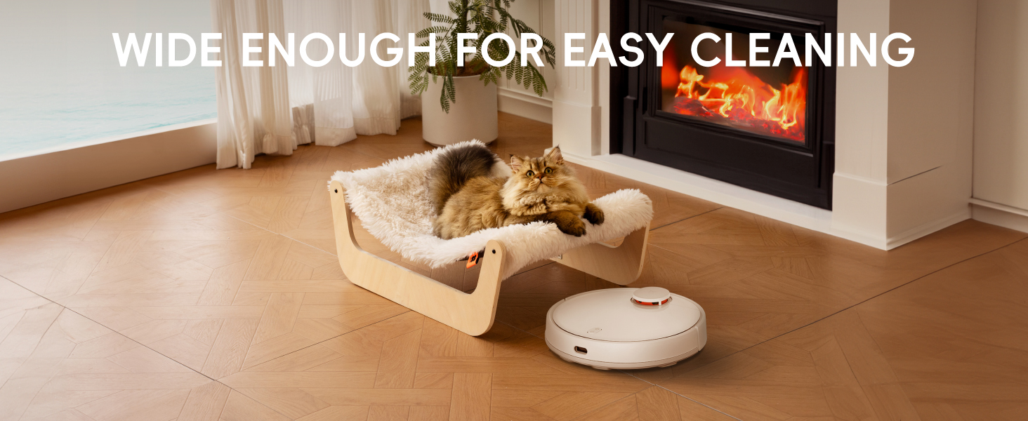 Кігтеточка-ліжко для котів MEWOOFUN, м'яка гамак для котів, ліжко для кігтів для котів, дерев'яна гамак для котів 58 x 44 x 22.5 см, підходить для котів, собак, кроликів, кошенят та дрібних тварин