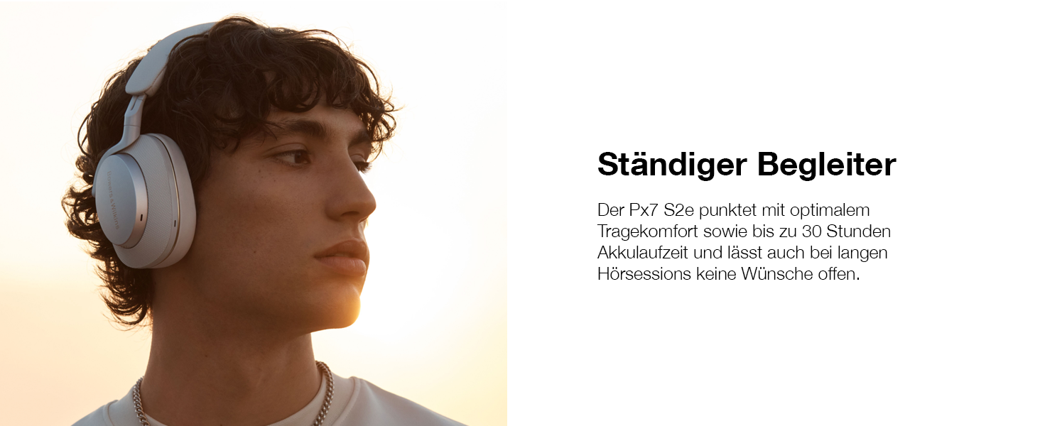 Навушники Bowers & Wilkins Px7 S2e з активним шумозаглушенням, бездротові, aptX™ Adaptive, швидка зарядка, 30 годин роботи, 6 мікрофонів - Океанський блакитний