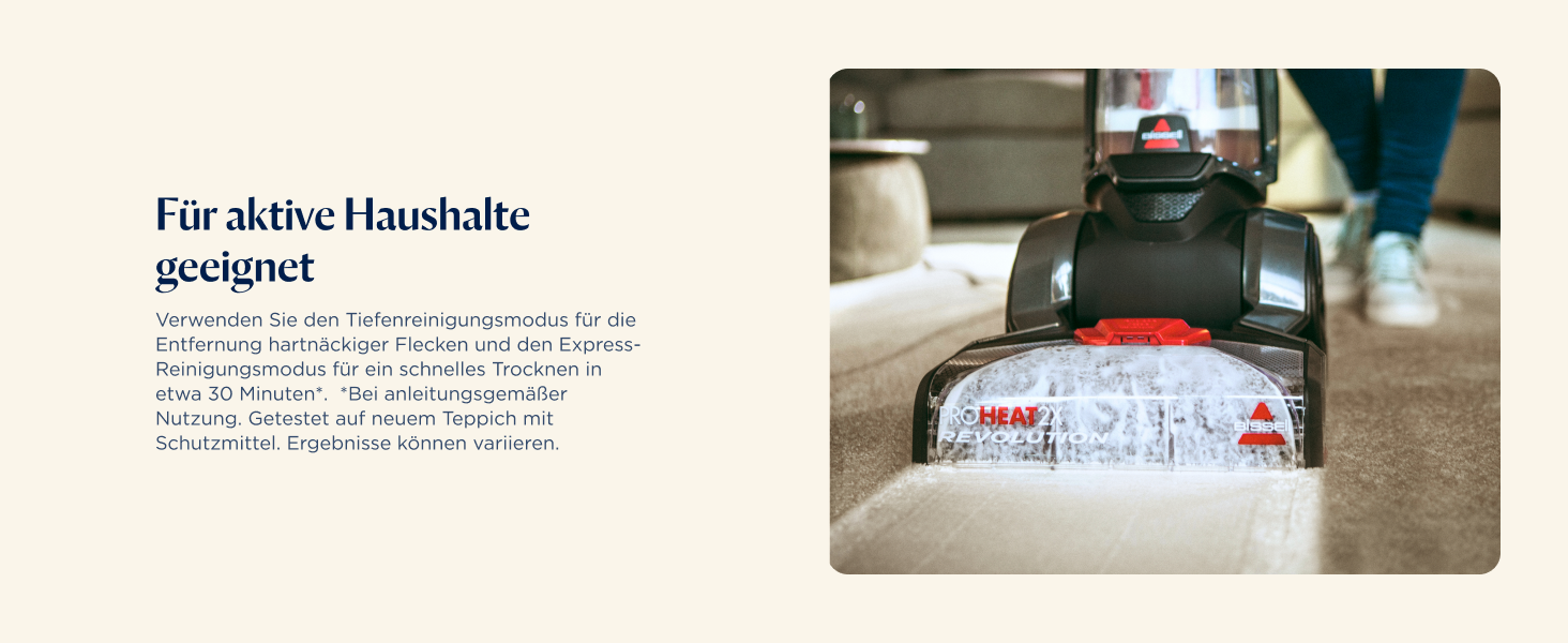 BISSELL ProHeat 2X Revolution: професійний мийник килимів та м'яких меблів з HeatWave технологією, 800W