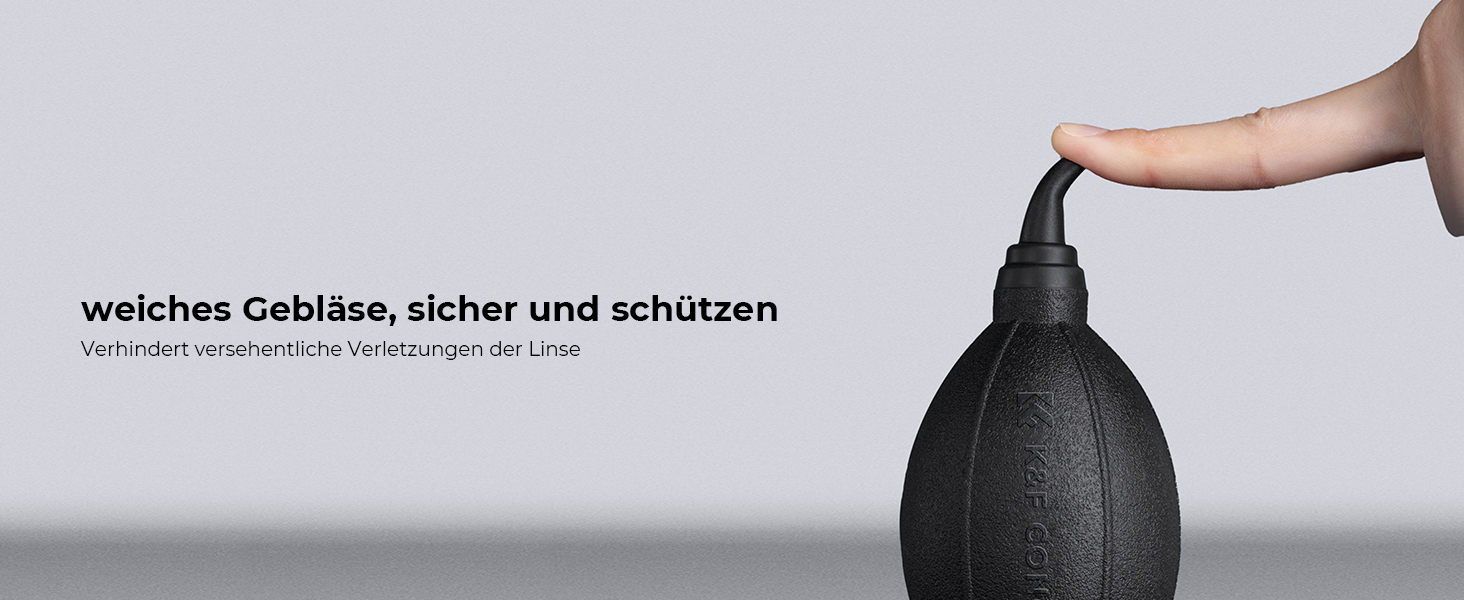 Набір для чищення оптики K&F Concept 15-в-1: лінзи, об'єктиви, сенсори. З рідиною для чищення, Lenspen, Blasebalg, мікрофіброю та серветками.