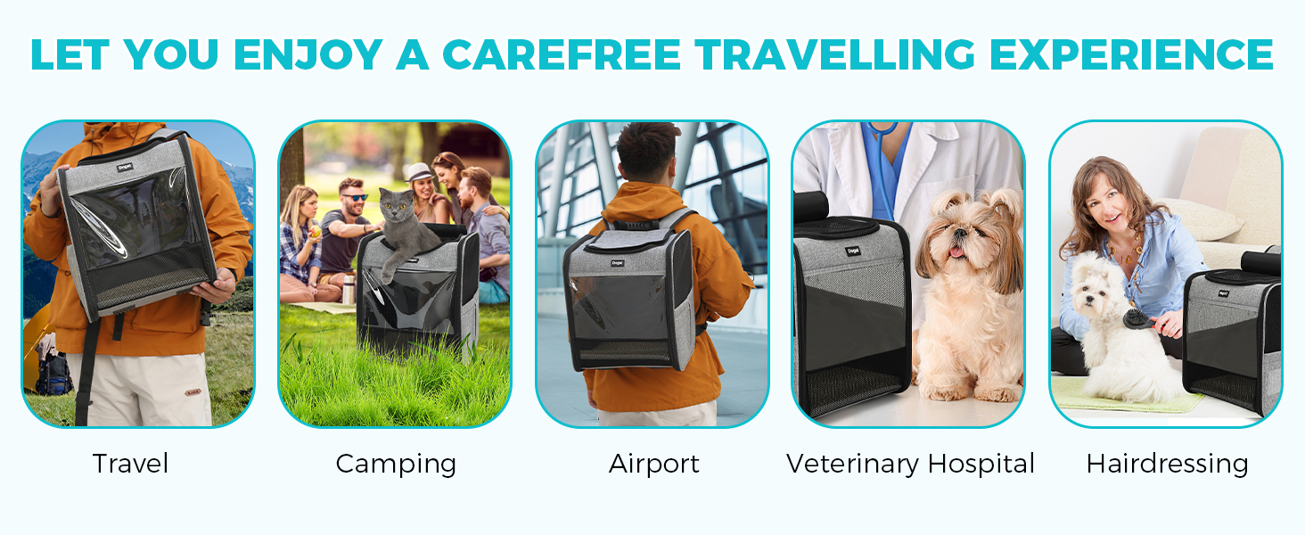 Сумка-переноска для кота/собаки, складана, сіра, з сіткою, повідком, до 8 кг